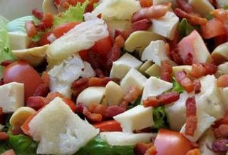 Salada de Bacon e Cogumelos