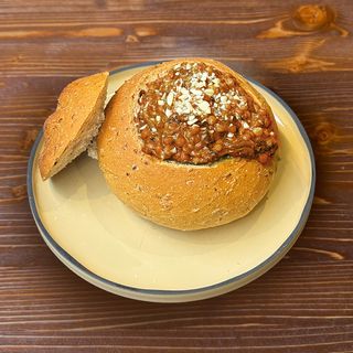 Dahl di lenticchie, spinaci e curry