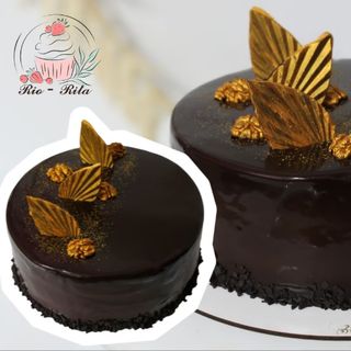 შოკოლადის ტორტი ნიგვზით (6 ნაჭრიანი)