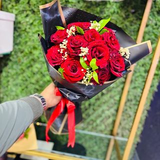 Bouquet de fleurs rouge 