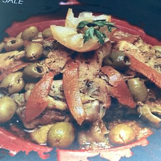 Tajine di pollo con limoni e olive
