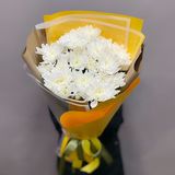 Buchet 5 crizanteme albe