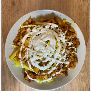 Ración de pedrata patatas con pollo