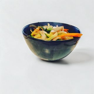 Vegetales y salsa de soja