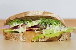 Sourdough wild  salmon-dill 