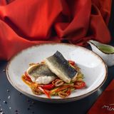 Sibas copt cu legume