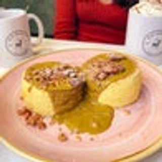 Fluffy pancake pistacchio e granola