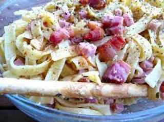Tagliattelli à carbonara
