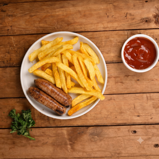 Two Sausages & Chips