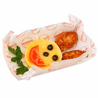 Куриные котлеты с рисом