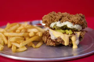 Double chicken sandwich MENU