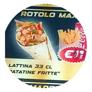 Menu rotolo max
