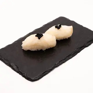 nigiri bacalao ahumado con huevas, bandeja (8 uds.)