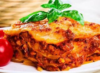 Lasanha no forno