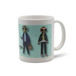 Tazza azzurra rocker