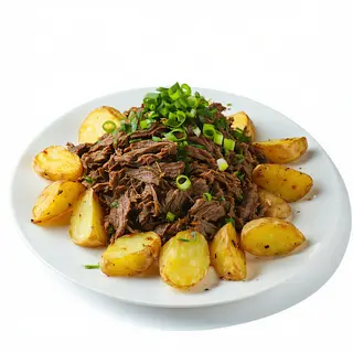 Carne Mechada con Papas