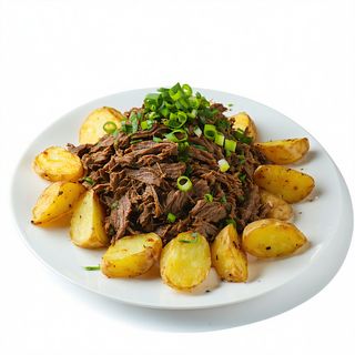 Carne Mechada con Papas