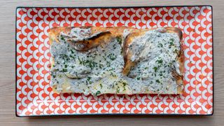 Sfoglia di patate con crema di tartufo