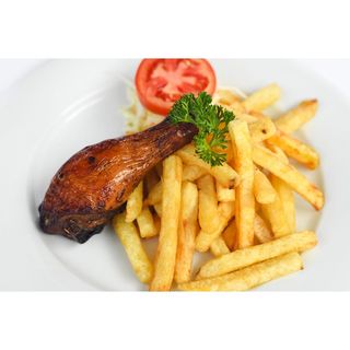 Chips + chicken + soda