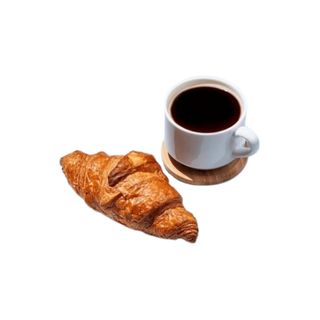 Café Con Leche Y Croissant Relleno