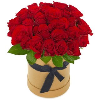 Cutie cu trandafiri rosii 