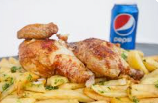 Menú 1/2 Pollo A La Brasa
