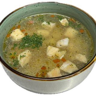 Уха с лососем