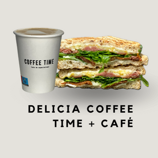 Menú Delicia Coffee Time y un café 