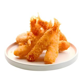 9. Langostinos fritos en pan rallado (5 piezas)