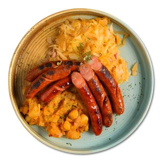 Kobasica s kupusom i lepinjom