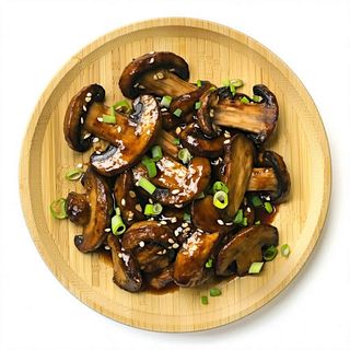 Bambú Y Setas Chinas