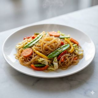 72.Spaghetti di soia con verdure