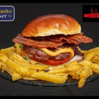 Hamburguesa Lixto y PATATAS