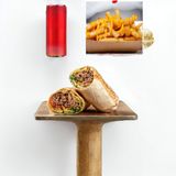 Стек Wrap (300г) + Пържени картофки (135г) + Coca-Cola (330мл)