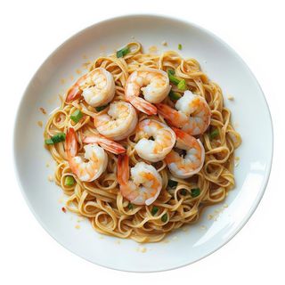 Pasta fresca salteada con marisco