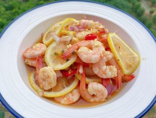  Gamberi al limone 柠檬虾 (non fritto)