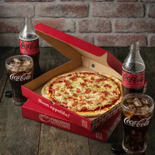 2 PomoMenú Pizzas + Refresco