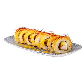 Chrupiące uramaki z kurczakiem i mango 6 szt.