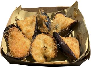 Vassoio cozze fritte
