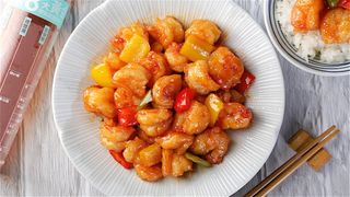 Gambas Con Salsa Agridulce