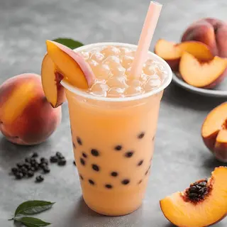 Batido de yogurt y melocotón (M)