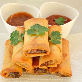 Spring rolls con sweet chilli