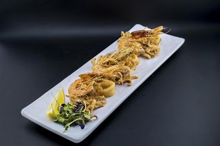Frittura di gamberi e calamari