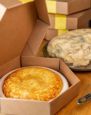 Tortilla con queso Gorgonzola