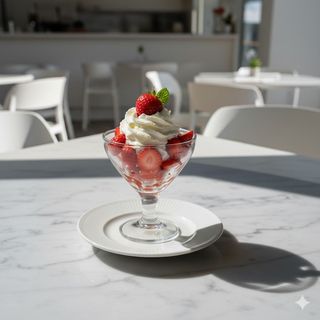Fragole con panna