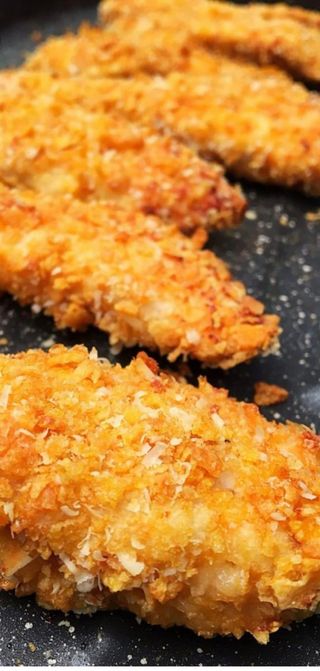 File de șalău in fulgi de porumb