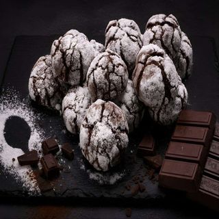 Biscuiti Crinkles cu ciocolata