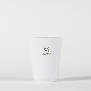 მეტალის ჭიქა 280 მლ თეთრი