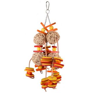 FLAMINGO Igračka za ptice Visilica Mia, od drveta, kombinacija više boja, 43cm (KOD FLA110241)
