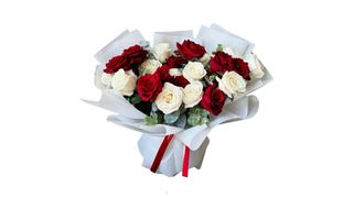 Red&white roses